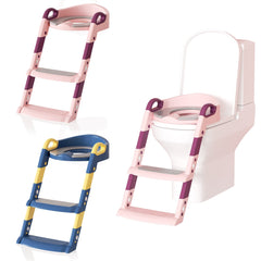 Hengda Toilettentrainer Kinder, 3 in 1 Toilettensitz, mit Treppe Kissengriff WC Sitz
