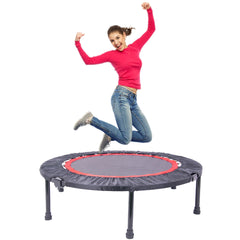 Hengda Faltbares Fitness Trampolin 40 Zoll Mini Übungstrampolin für Erwachsene Kinder Mini-Trampolin
