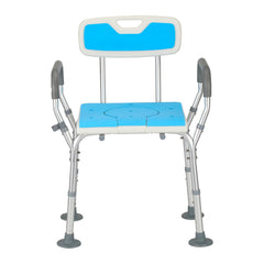 Hengda 3 in 1 Duschhocker & Toilettenstuhl für Senioren, 36-52cm Höhenverstellbar Toilettensicherheits,Rahmen erhöhter Toilettensitz Badhocker für Erwachsene