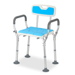 Hengda 3 in 1 Duschhocker & Toilettenstuhl für Senioren, 36-52cm Höhenverstellbar Toilettensicherheits,Rahmen erhöhter Toilettensitz Badhocker für Erwachsene