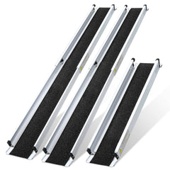 Hengda Rollstuhlrampe, Aluminium Auffahrrampe Rampe Rollstuhl, Teleskoprampe