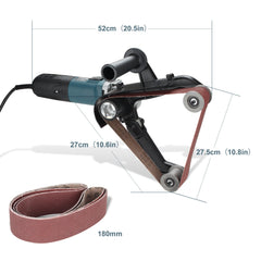 Hengda Rohrbandschleifer 1300W-220V bürstenschleifer-700-3000 U/min-6 Gänge-für Schleifen, Schmieden, Polieren