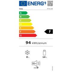Hengda 2in1 Mini Kühlschrank Kühlbox 15L, Tragbarer Kühl- und Heizkühlschrank mit 220V AC/12V DC für den Auto- und Heimgebrauch [Energieklasse F]
