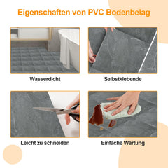 Hengda PVC Bodenbelag Selbstklebend, Vinylboden, Vinyl Laminat, 30x30cm