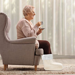 Hengda Fußwärmer, Waschbarem, mit 10 Temperaturstufen, 45/90/120 Minuten Timer, Elektrische Fußheizung geeignet bis Schuhgröße 46