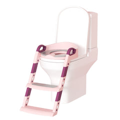 Hengda Toilettentrainer Kinder, 3 in 1 Toilettensitz, mit Treppe Kissengriff WC Sitz