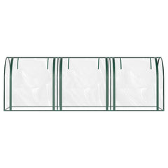 Hengda Foliengewächshaus Frühbeet Transparent PVC, Gemüse Tomatenhaus Gewächhäuser mit Reißverschluss 270 × 90 × 90cm