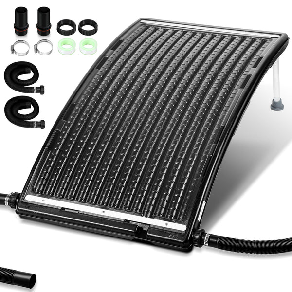 Hengda Poolheizung Solar Solarheizung Pool 110 x 65 x 15 cm Sonnenkollektor Pool Anschluss Ø 38 mm Pool Heizungen Solar für Warmwasser Schwimmbad Gartendusche Pool