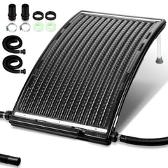 Hengda Poolheizung Solar Solarheizung Pool 110 x 65 x 15 cm Sonnenkollektor Pool Anschluss Ø 38 mm Pool Heizungen Solar für Warmwasser Schwimmbad Gartendusche Pool
