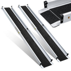 Hengda Rollstuhlrampe, Aluminium Auffahrrampe Rampe Rollstuhl, Teleskoprampe