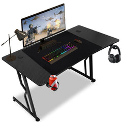 Hengda Gaming Schreibtisch, 120/140cm Ergonomischer Computertisch