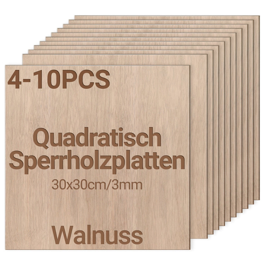Hengda Sperrholzplatte, Walnuss Sperrholz, 3mm, holzplatte, für Laser Gravur, Malerei DIY
