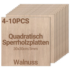 Hengda Sperrholzplatte, Walnuss Sperrholz, 3mm, holzplatte, für Laser Gravur, Malerei DIY
