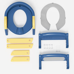 Hengda Toilettentrainer Kinder, 3 in 1 Toilettensitz, mit Treppe Kissengriff WC Sitz