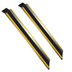 Hengda 2 Stück Auffahrrampe, 118cm Alu Rollstuhlrampe, Laderampe Tragfähigkeit 300kg