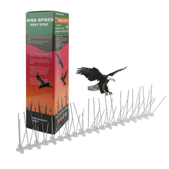 Hengda 3m Edelstahl Taubenabwehr Vogelabwehrspikes, Vogelschutz für Dächer und Balkone.