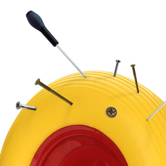 Hengda Schubkarrenrad PU Vollgummi Reifen mit Achse 4.80 4.00-8 Ø 390mm Gummirad, pannensicher, bis 200 kg