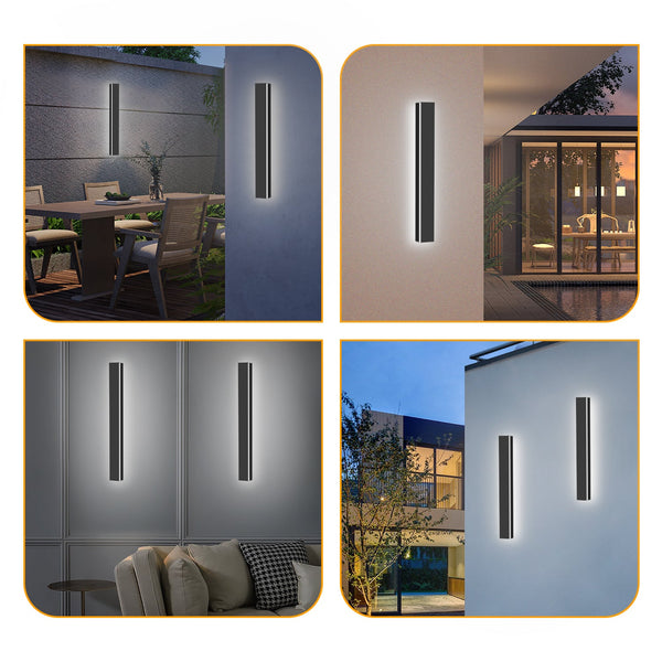 Hengda Wandlampe LED Wandleuchte Modern Wandleuchten Innen Außen Wasserdicht Ip65 Aluminium Acryl