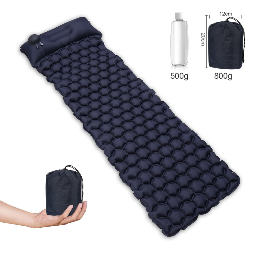 Aufblasbare Matratze mit Fußantrieb für Camping Schlafsäcke