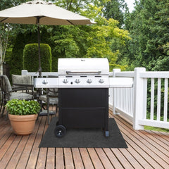 Hengda Grillteppich Grillschutzmatte Bodenmatte Grill Grillunterlage Bodenschutzmatte Grillmatte BBQ Bodenschutzmatte