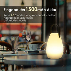 Hengda led tragbares rundes nachtlicht tragbare straßenlaterne gartendekoration