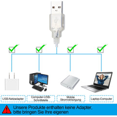 Hengda 10 LED Spiegelleuchte Licht für Schminktisch Beleuchtung Dimmbar USB