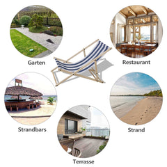 Hengda Klappstühle für drinnen und draußen Strandstühle aus Segeltuch