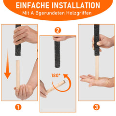 Hengda Fackeln für draußen, 45 min Brenndauer Gartenfackeln, Fackeln für fackelwanderung& Party & Garten & Lagerfeuer, 42cm wachsfackeln