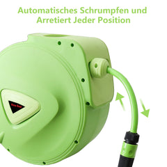 Hengda Schlauchaufroller Automatik Trommel Wasserschlauch Druckluftschlauch 10/20/30m Druckluftschlauch Aufroller Schlauchtrommel Wasser