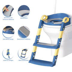 Hengda Toilettentrainer Kinder, 3 in 1 Toilettensitz, mit Treppe Kissengriff WC Sitz