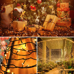 hengda Solar Lichterkette mit Fernbedienung 30m-100m