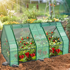 Hengda Gewächshaus Klein, UV-beständige PE-Plane Foliengewächshaus, Tomatenhaus 180*90*90CM