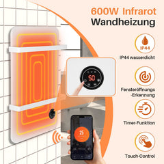 Hengda Infrarotheizung, Wandheizung Elektroheizung, Touch Heizpaneel 400W/600W