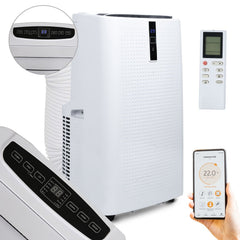 Hengda WiFi 12000 BTU Mobile Klimaanlage 5in1 Klimagerät Räume Kompakt Kühlen Fernbedienung