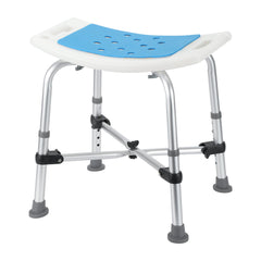 Hengda Duschhocker für Senioren,mit Doppelt Verstärkter Querbalken und Kissen Höhenverstellbarer Badewannensitz für Senioren,Maximale Belastbarkeit 180kg