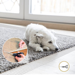 Zuschneidbare rutschfeste Teppichmatte für den Haushalt, laminiert mit rutschfestem Netz