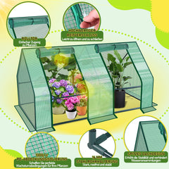 Hengda Gewächshaus Klein, UV-beständige PE-Plane Foliengewächshaus, Tomatenhaus 180*90*90CM