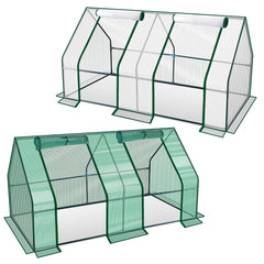 Hengda Gewächshaus Klein, UV-beständige PE-Plane Foliengewächshaus, Tomatenhaus 180*90*90CM