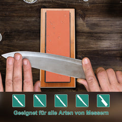 Hengda Schleifstein set Abziehstein Wetzstein 400/1000 3000/8000 Messerschärfer Profi