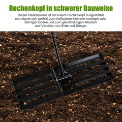 Hengda Rasen rakel, Rasenschieber, Flächenebner,  Wiese Rechen, 75cmx25cm