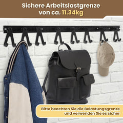 Hengda 4-12x 1M Airlineschienen, Airlineschiene mit 8 Doppelhaken, für Transporter, Wohnwagen, LKWS