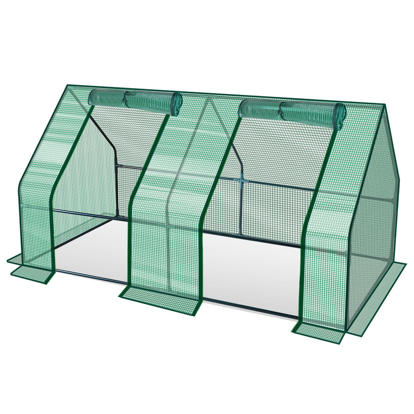 Hengda Gewächshaus Klein, UV-beständige PE-Plane Foliengewächshaus, Tomatenhaus 180*90*90CM