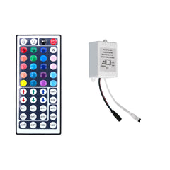 Hengda LED Strip RGB LED Streifen LED Streifenlichter 30 LED 12V Selbstklebend mit 44 Tasten Fernbedienung IP20 LED Band Flexibel für Haus Party Küche [Energieklasse F]
