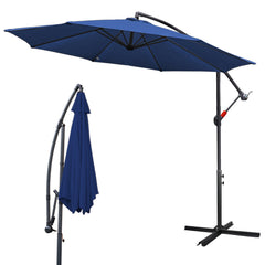Hengda Sonnenschirm Alu Ampelschirm mit Kurbelvorrichtung Sonnenschirm UV-Schutz & Wasserabweisende Gartenschirm