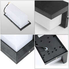 Hengda LED Wandleuchte 18W LED Wandlampe Sensor Wandleuchte IP65 Außenleuchte mit Bewegungsmelder