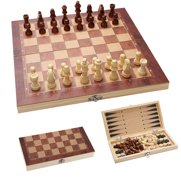 Hengda Schachspiel Gravurarbeiten Brettspiel Schach Brett Würfel 29x29CM Backgammon