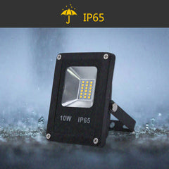 Hengda® LED Strahler 10W Warmweiß Fluter Floodlight Flutlicht Außenbeleuchtung Wasserdicht IP65 Außenstrahler AC85 - 265V Außenstrahler Außenleuchte Wandstrahler mit Stativ