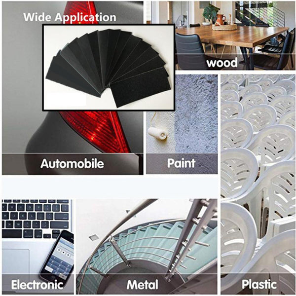 42 Stück Wasserfest Schleifpapier Schleifscheiben mit 14 Verschiedene 120-3000 Körnung Nassschleifpapie