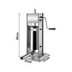 5 Liter Wurstfüllmaschine Wurstfüller Wurst Vertikale Edelstahl Wurstmaschine