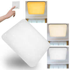 Online Shop Vingo 60W LED Deckenleuchte Eckig Sternenhimmel (Kaltweiß/Warmweiß/Farbwechsel)